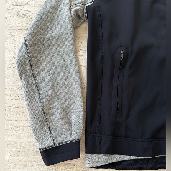 Lululemon Var-City Bomber Jacket | Black / Heathered Black | Size 10 - Picture 4 of 16